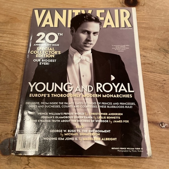 Vanity Fair 20th Anniversary 2003 Collector. Prince William Turns 21 No Label - Picture 9 of 9